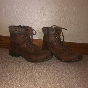 Brown Boots Kids Size 3